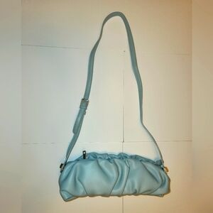 Blue Pastel Ruffle Shoulder Bag (With detachable shoulder straps)